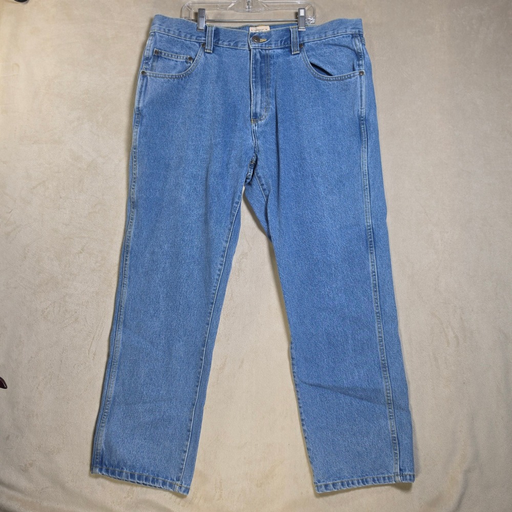 Red Head Brand Co Mens Blue Straight Leg Denim Jeans 38x30 Medium Wash Cotton